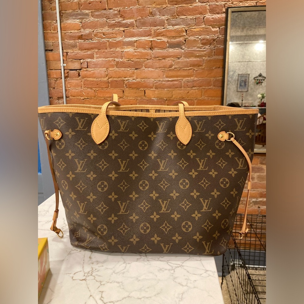 Louis Vuitton Neverfull Tote Bag! Great condition. Classic color way!
